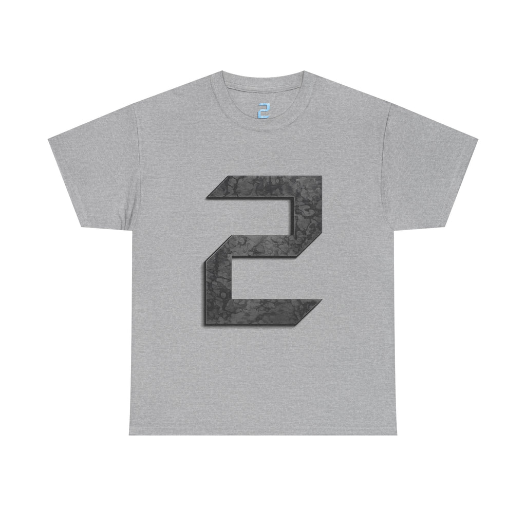 Copy of Number 2 Ice-Blue Graphic Tee — Retro Sports Jersey Style Shirt