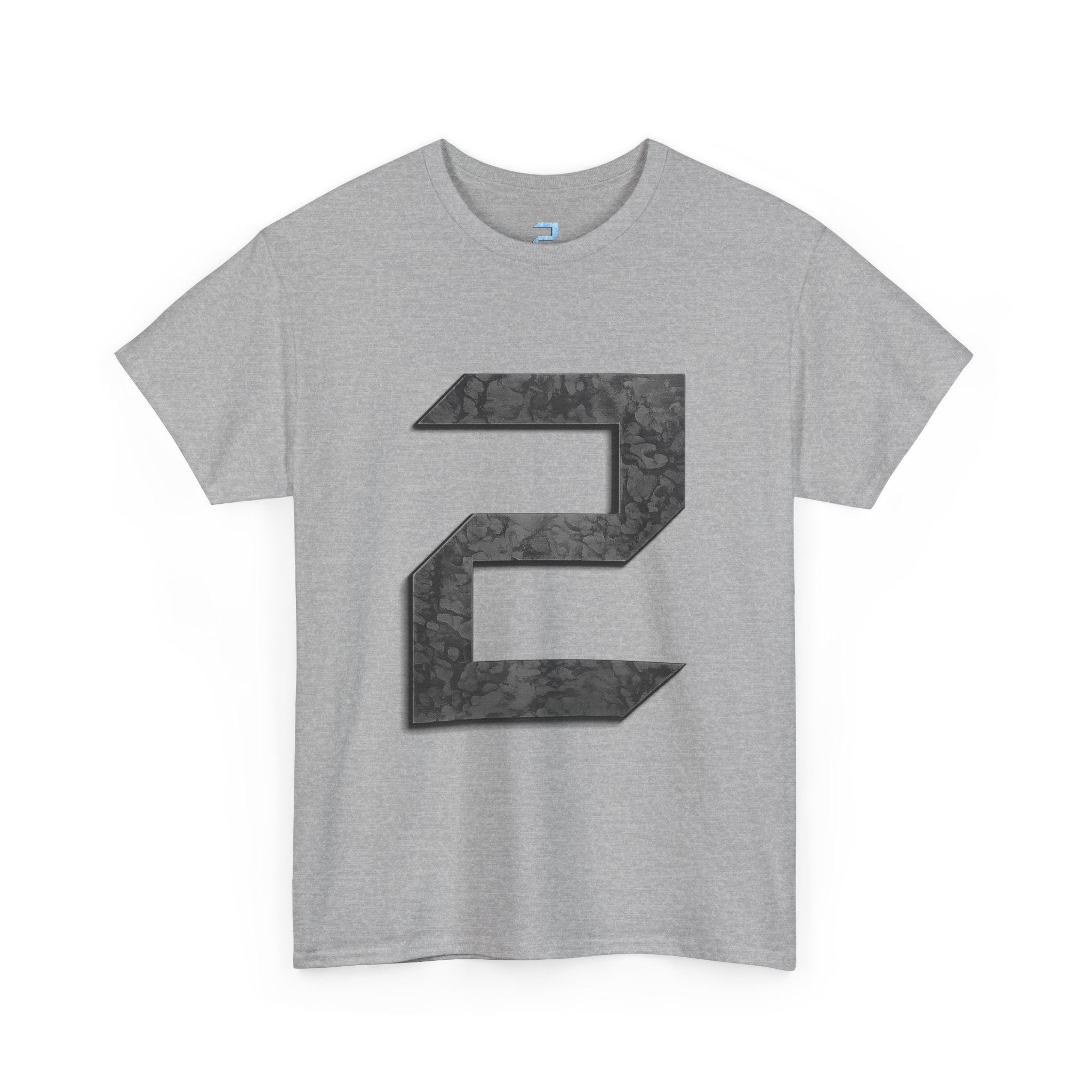 Copy of Number 2 Ice-Blue Graphic Tee — Retro Sports Jersey Style Shirt