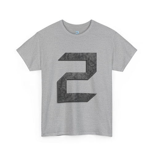 Copy of Number 2 Ice-Blue Graphic Tee — Retro Sports Jersey Style Shirt