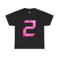 Copy of Number 2 Ice-Blue Graphic Tee — Retro Sports Jersey Style Shirt