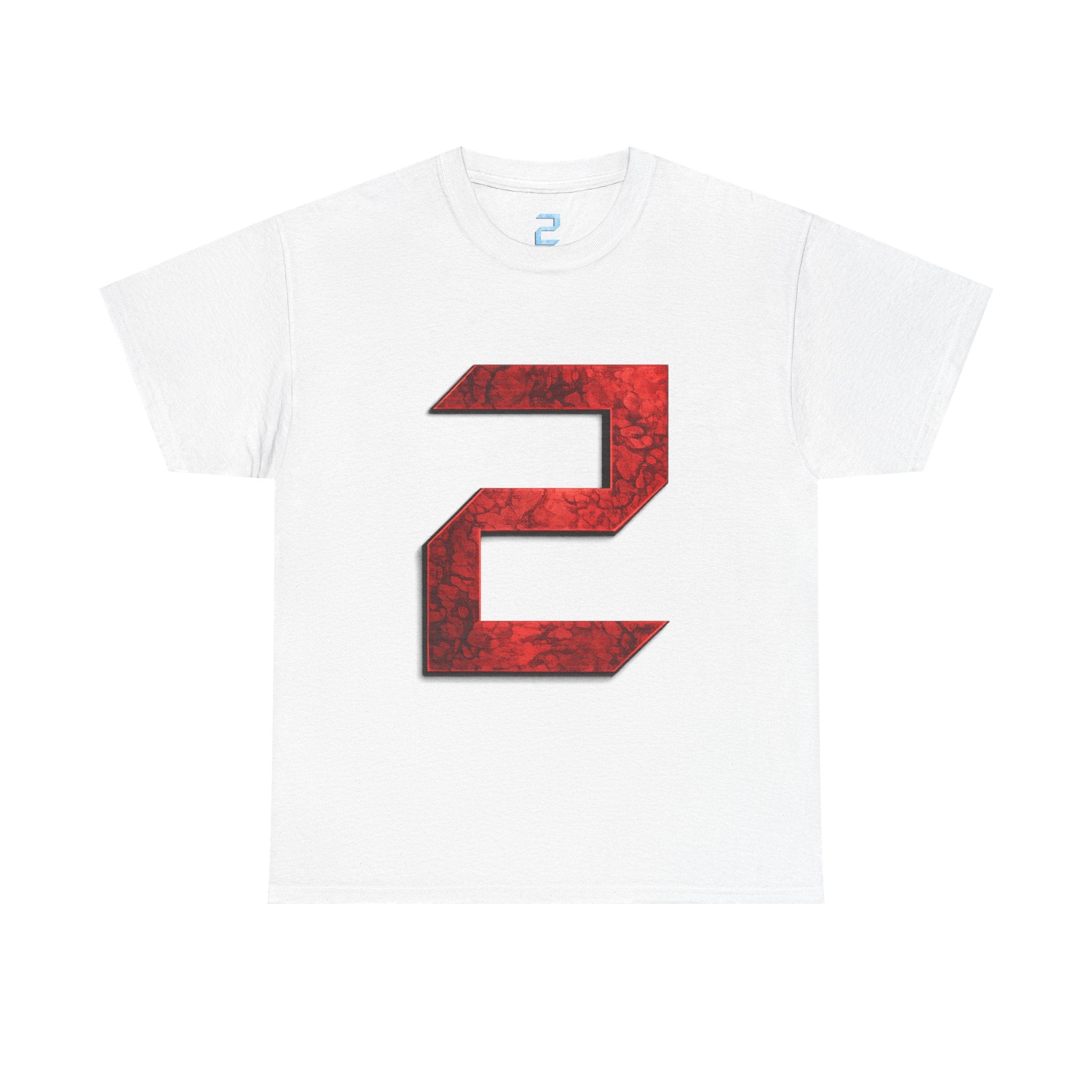 Copy of Number 2 Ice-Blue Graphic Tee — Retro Sports Jersey Style Shirt